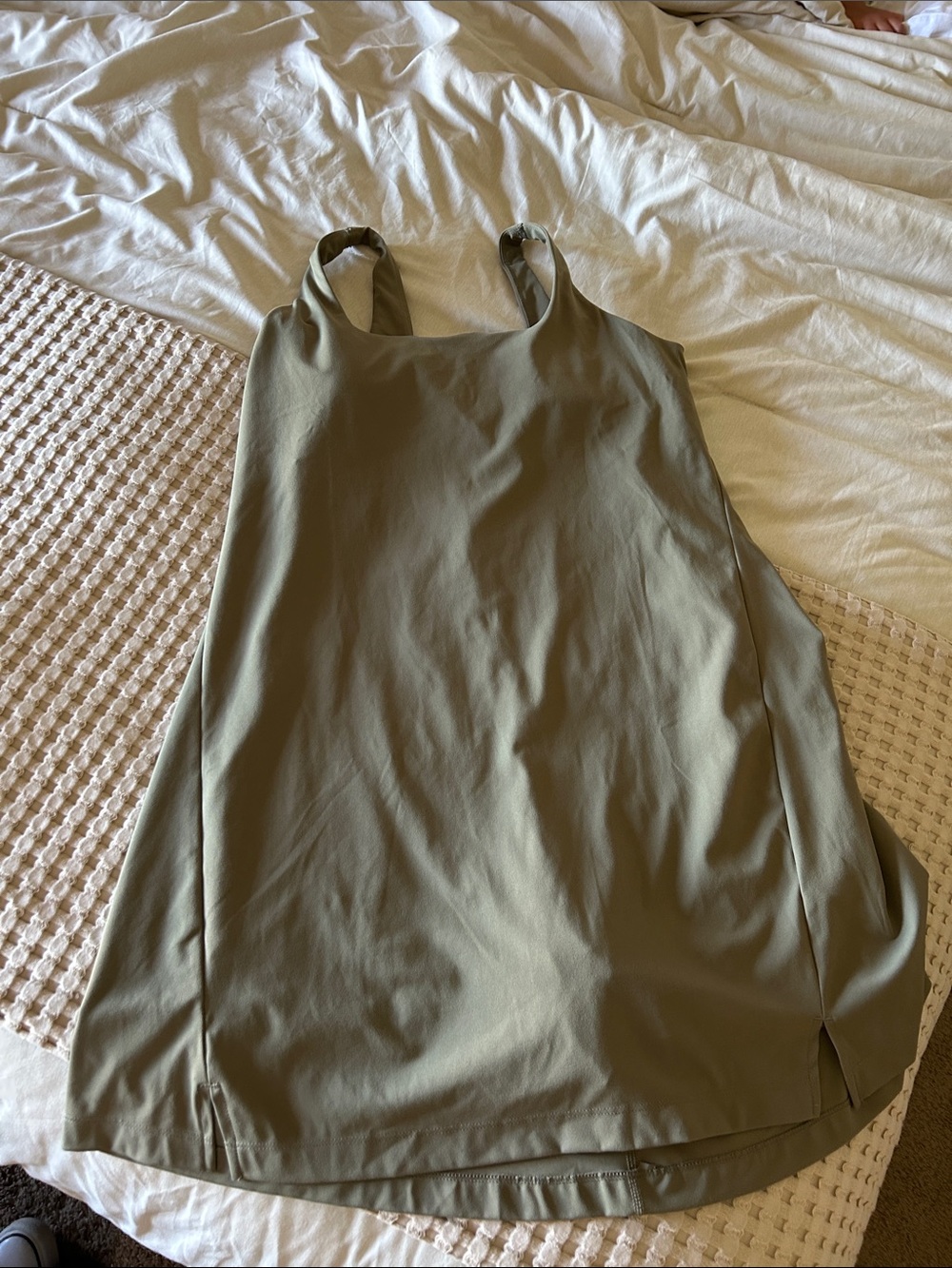 Old Navy Active Olive Green Built-In Bra Tank shorts